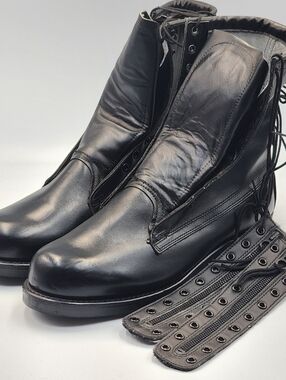 Never Worn Vintage 29 Nov 1986 Addison Shoe Company Combat Zipper Boots Size 8D